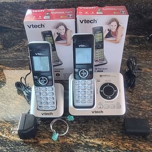 VTech CS6629 4-Handset Cordless Landline Phone w/ Power Consuming ECO RoHS